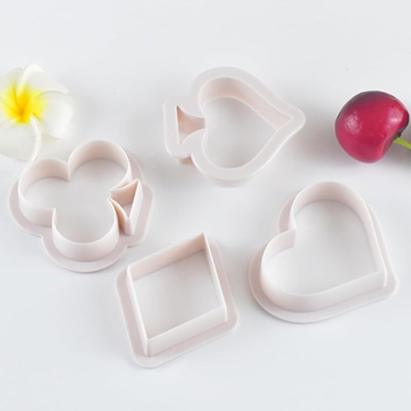 8Pcs Plastic Cookie Stamps and Cutters Set for Baking Cake Decorating Fondant Embossing - Image 5